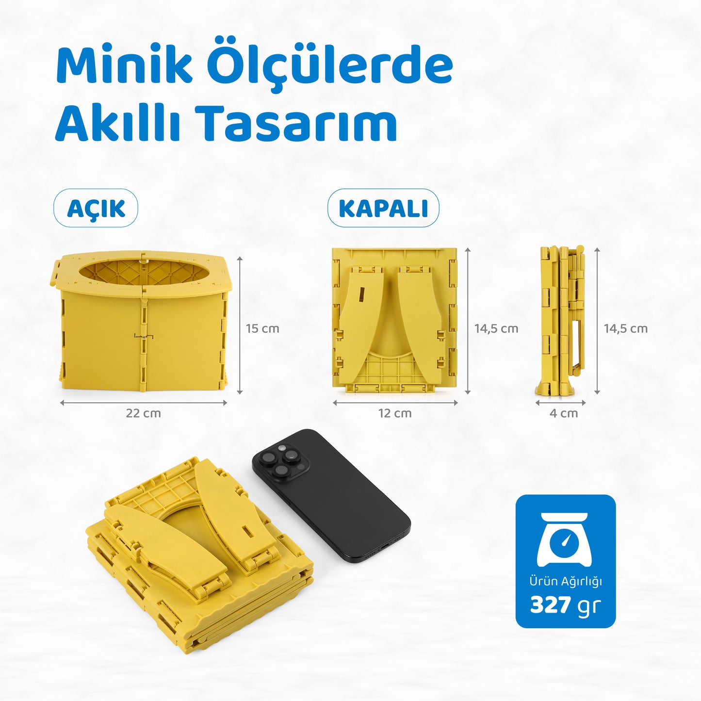 Seyahat Tipi Lazımlık Küçük Boy Katlanabilir Taşınabilir Çocuk Tuvalet