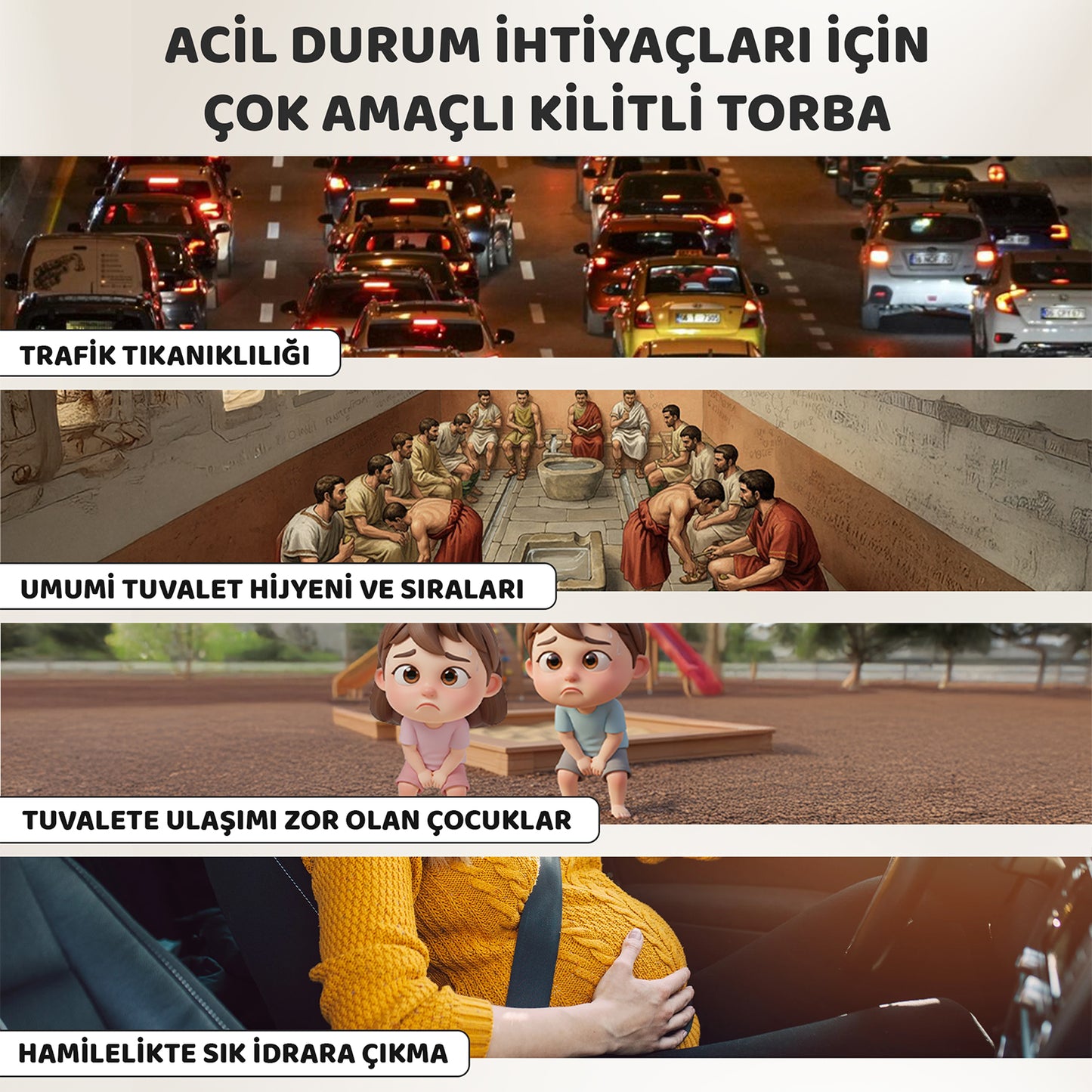 Çocuk Lazımlık Pisuar idrar Torbası - 5 Adet