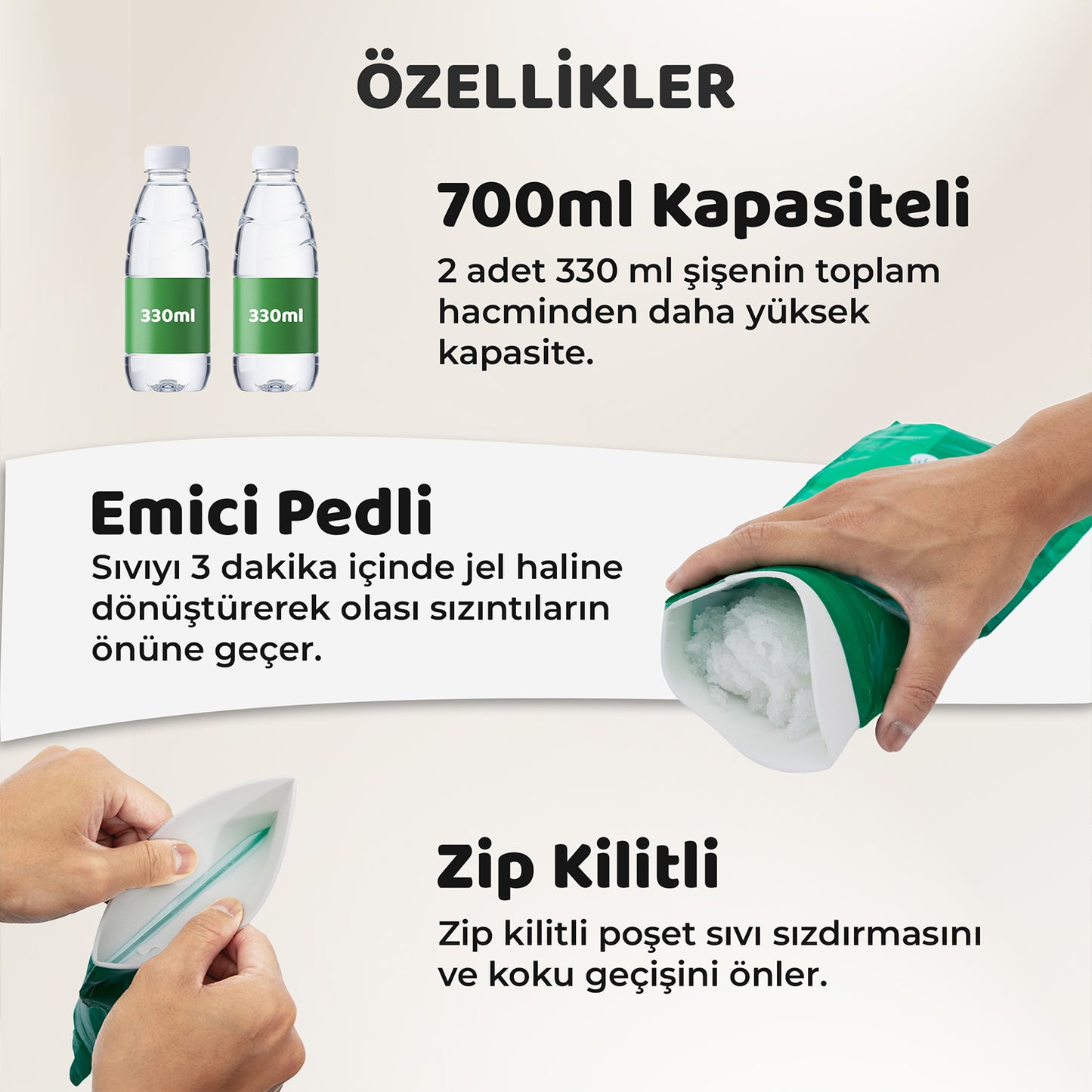 Çocuk Lazımlık Pisuar idrar Torbası - 5 Adet