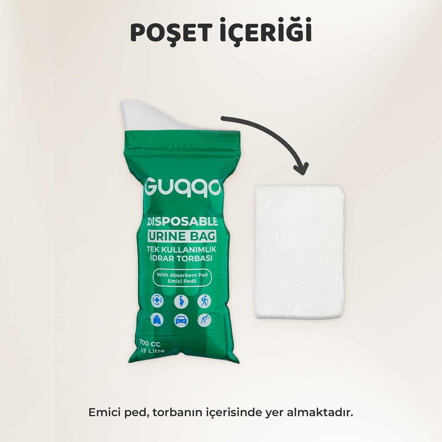 Çocuk Lazımlık Pisuar idrar Torbası - 5 Adet