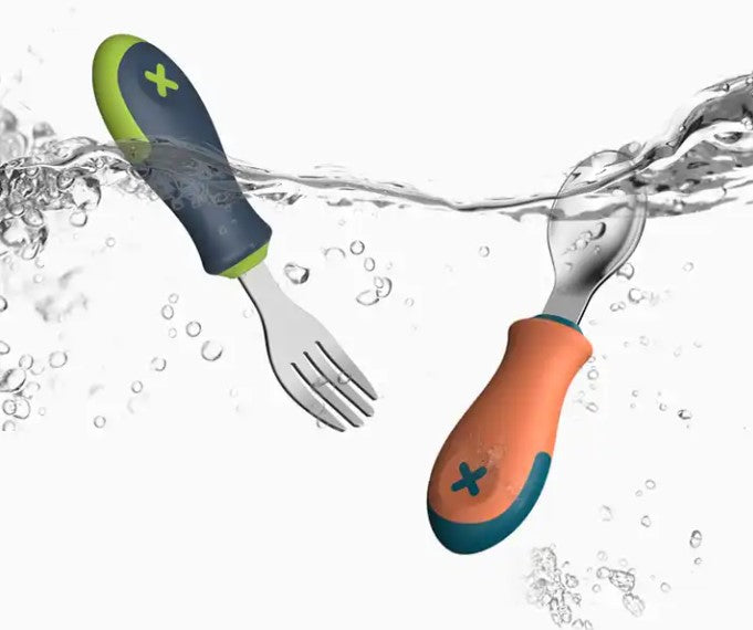 Guqqo Easy to Grasp Baby Spoon and Fork Set