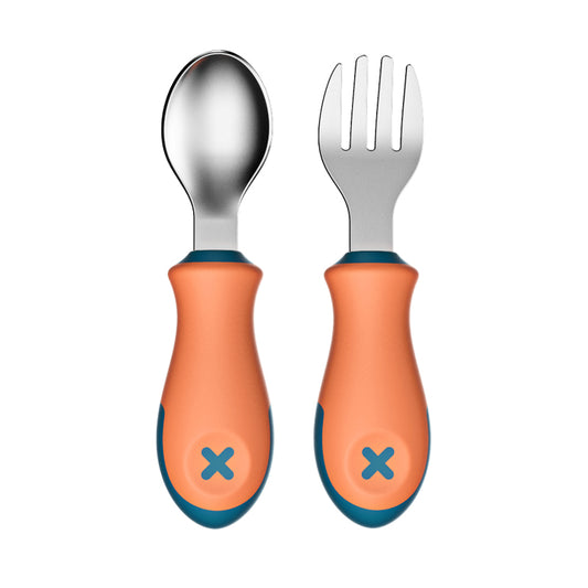 Guqqo Easy to Grasp Baby Spoon and Fork Set